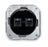 Black porcelain insert - Double RJ45 socket