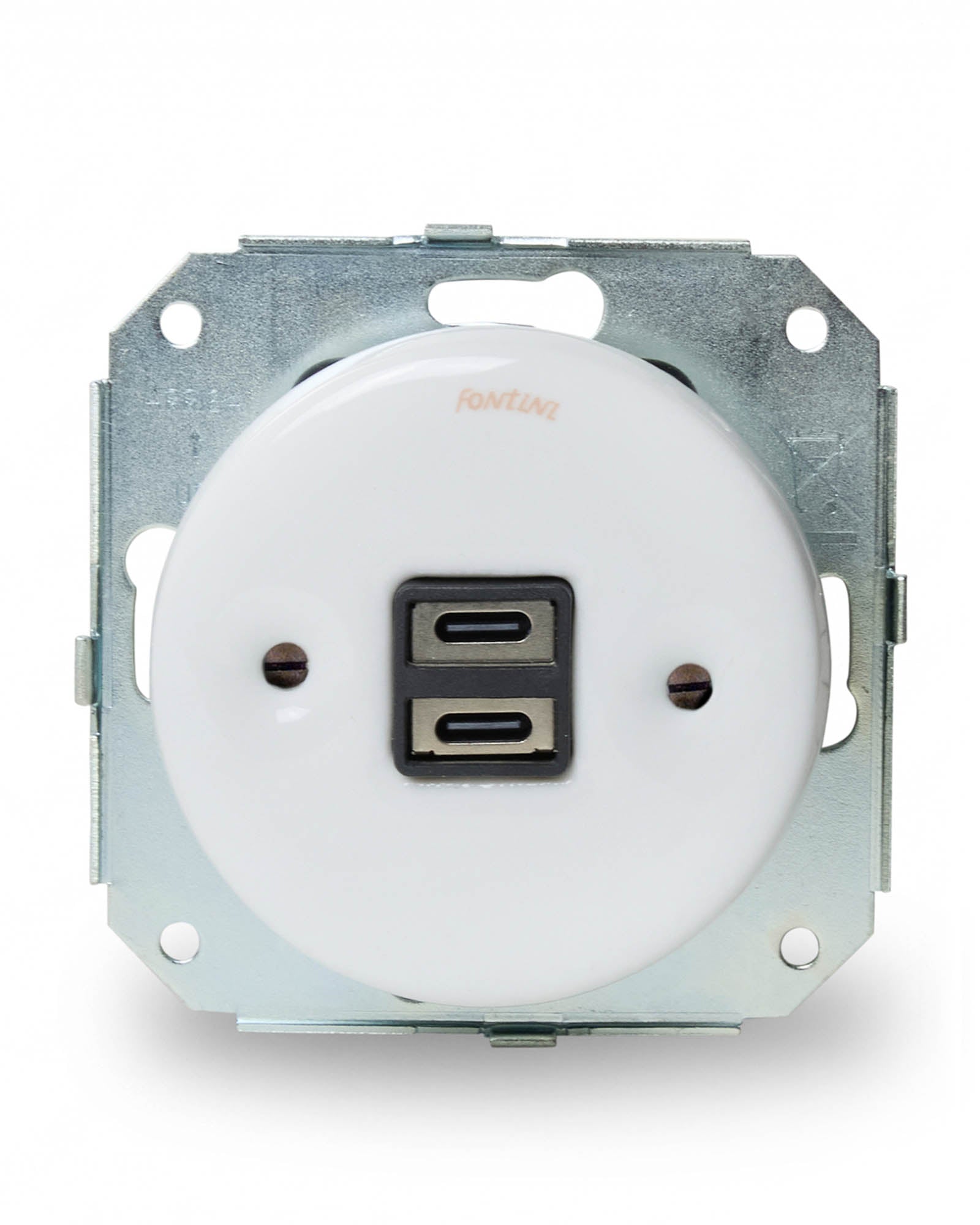 Insert white porcelain - USB-C outlet Garby Colonial  image