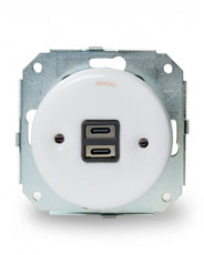 Insert white porcelain - USB-C outlet Garby Colonial  thumbnail image