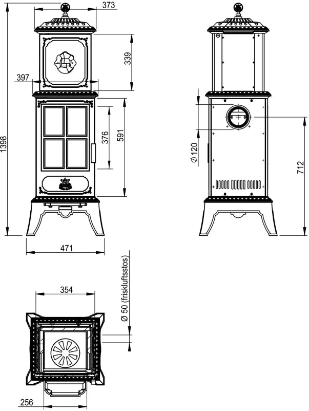 Cast Iron Stove - Westbo Victoria 240 Stove image