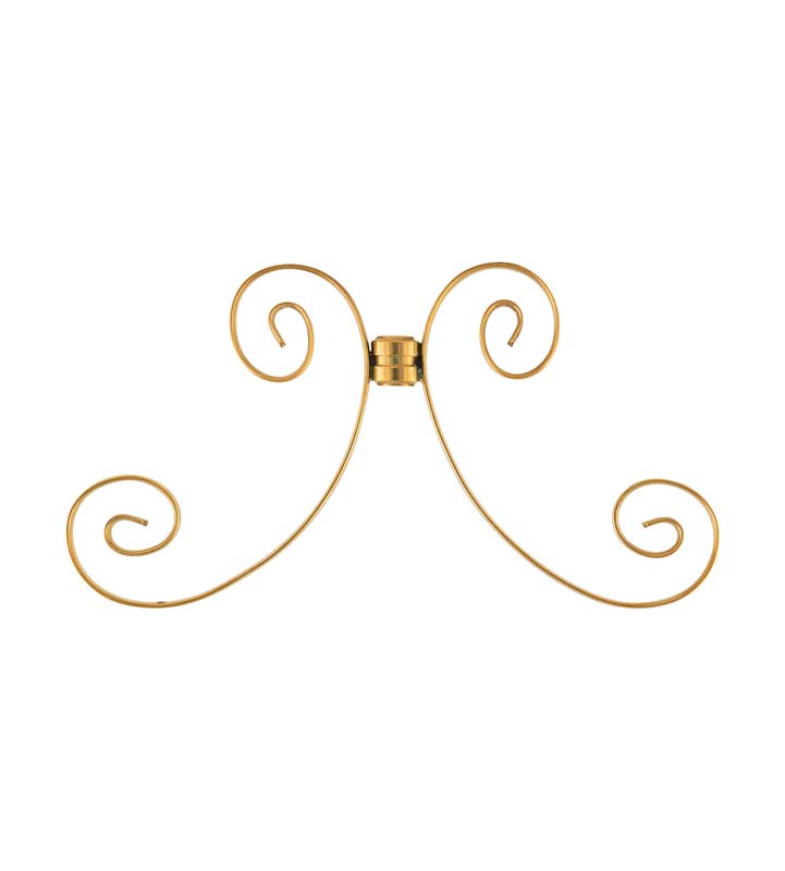 Ornate armrest M13 - Brass image