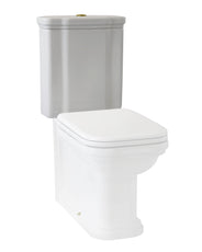 WC-Spülkasten Art Deco – Für bodenstehendes WC mit Druckknopf, Bronze thumbnail image