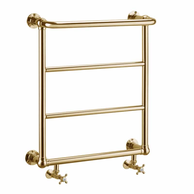 Towel Warmer – Burlington Cleaver Gold, without valves