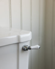 Flush Handle - Burlington, Chrome with White Grip thumbnail image