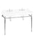 Burlington chrome stand - For rectangular wash basin 120 cm