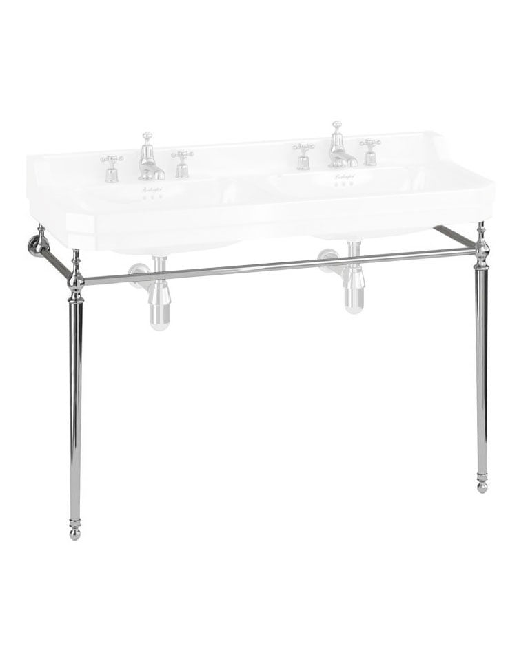 Burlington chrome stand - For rectangular wash basin 120 cm image