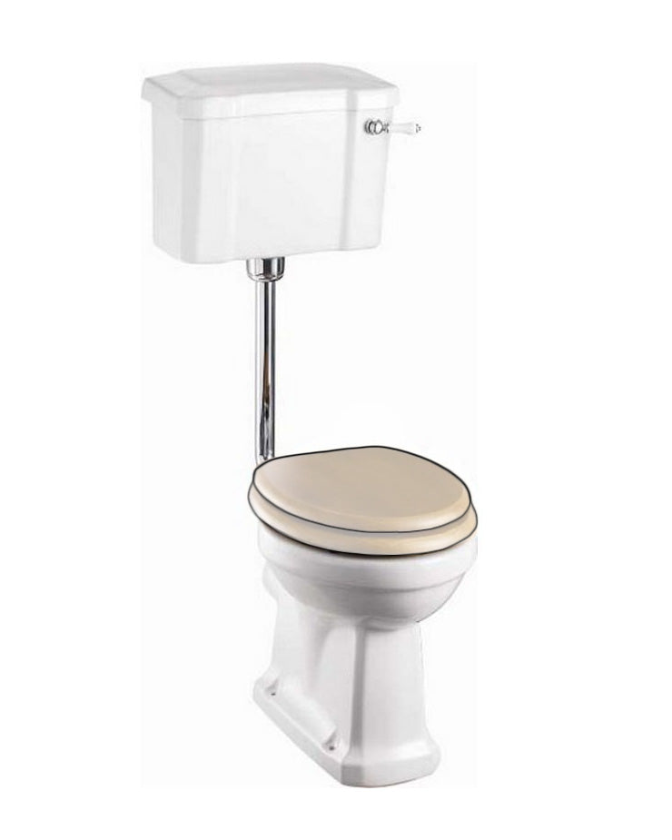 WC – Burlington Low-Level Toilet, Slim Cistern, Standard Height