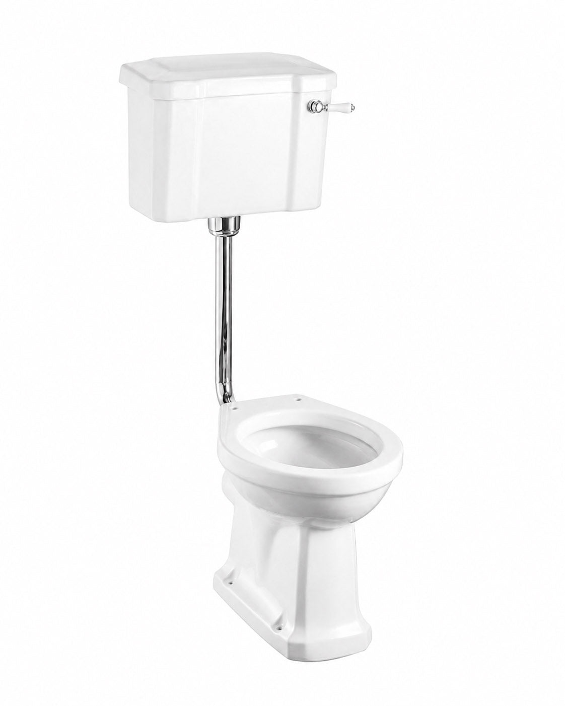 WC – Burlington lavtskylende toilet, smal cisterne, normal siddehøjde image