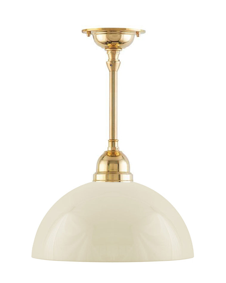Ceiling Lamp – Byström Pendant 60, Off-White Hemisphere Shade