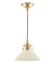 Taklampe – Skomakersnor, liten benhvit skjerm thumbnail image
