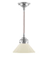 P 0392Q1 Y Sekelskifte Taklampa Skomakarsladd fornicklad med benvit skarm 01_3e635185 2afe 445c 80ad 88ed34c2c295