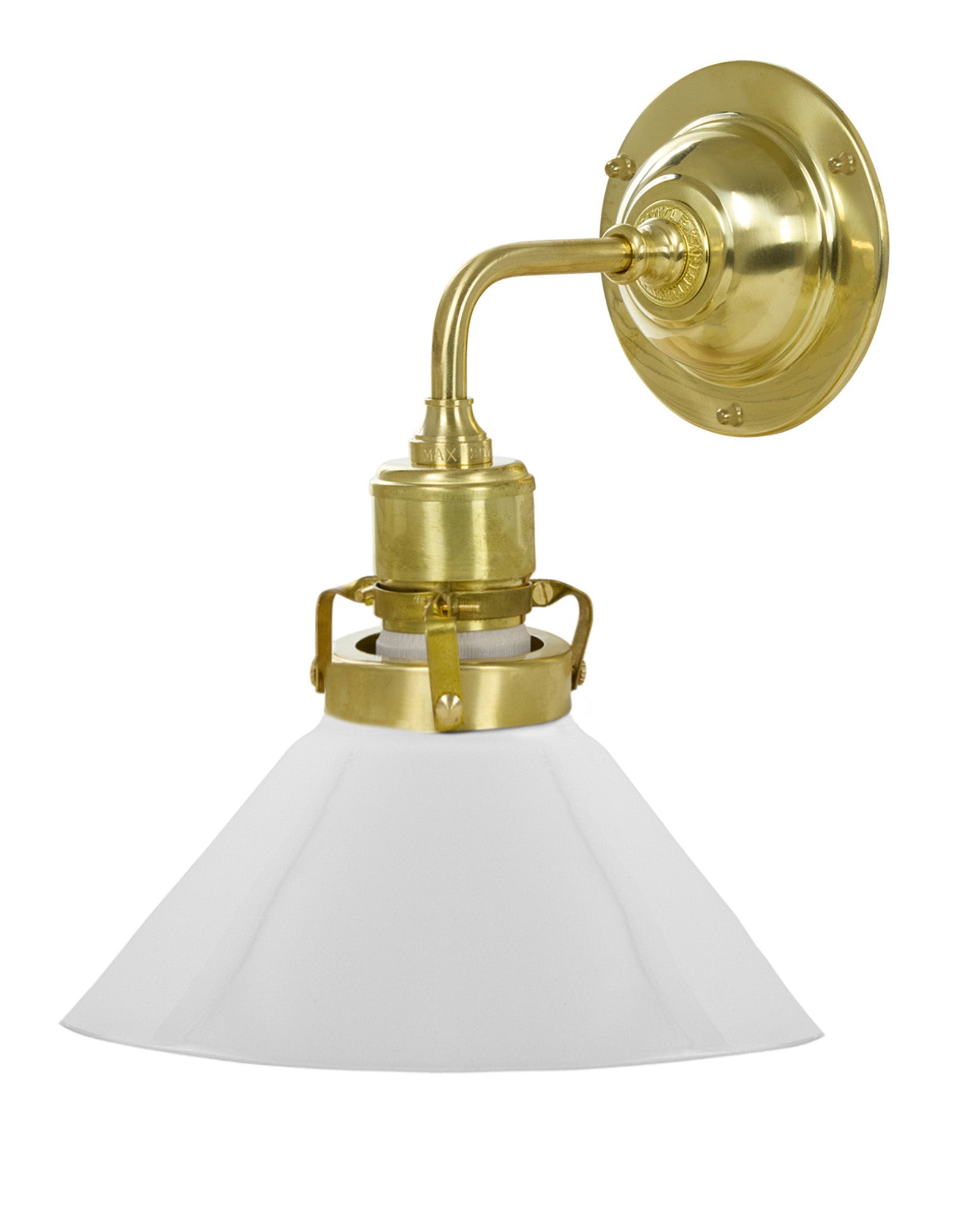 Lámpara de pared - Lillienstedt latón, pequeña pantalla blanca tipo zapatero image