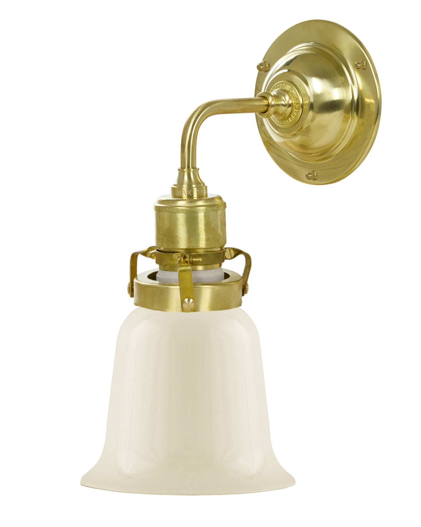 Lámpara de pared - Lillienstedt latón, campana blanco hueso