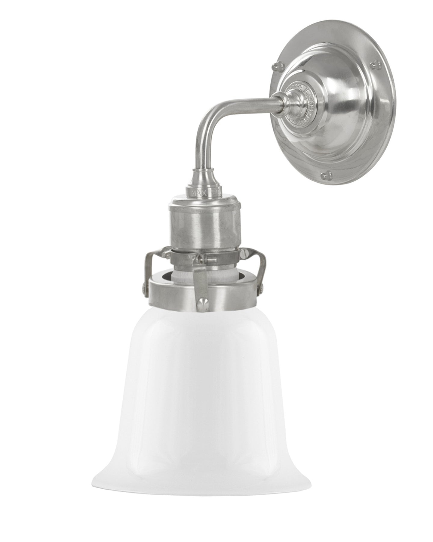 Lámpara de pared - Lillienstedt niquelada, pantalla blanca