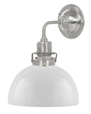 Vegglampe - Lillienstedt forniklet, opalhvit halvsfære  thumbnail image