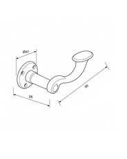 Türdrücker - Kleines Posthorn aus Nickel thumbnail image