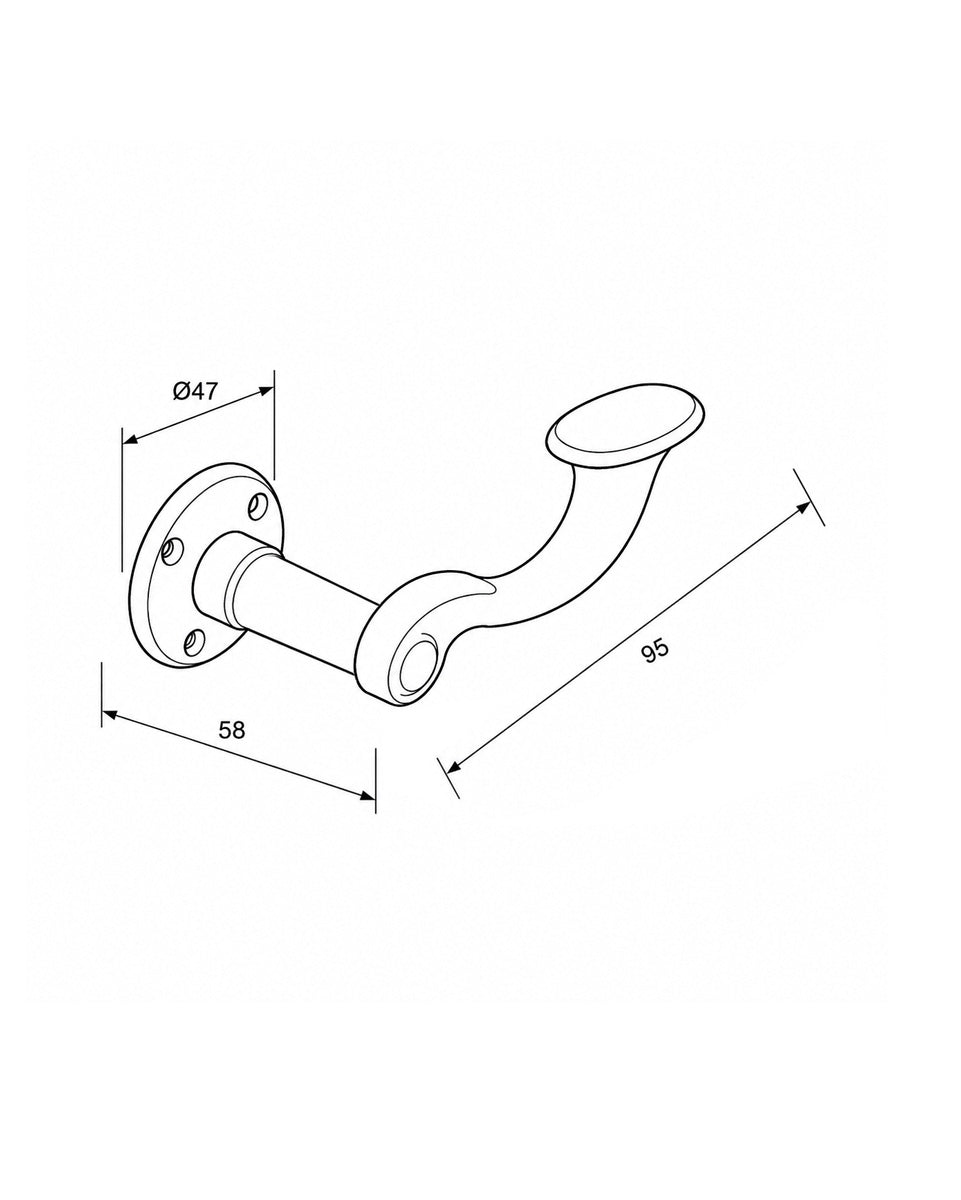 Dörrhandtag - Litet posthorn nickel image