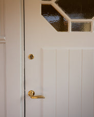 Exterior door handle - Jugend-style, brass thumbnail image