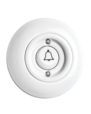 Round Porcelain Light Switch - Doorbell Button thumbnail image