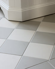 Carrelage - Motif damier 15 x 15 cm gris perle/blanc thumbnail image