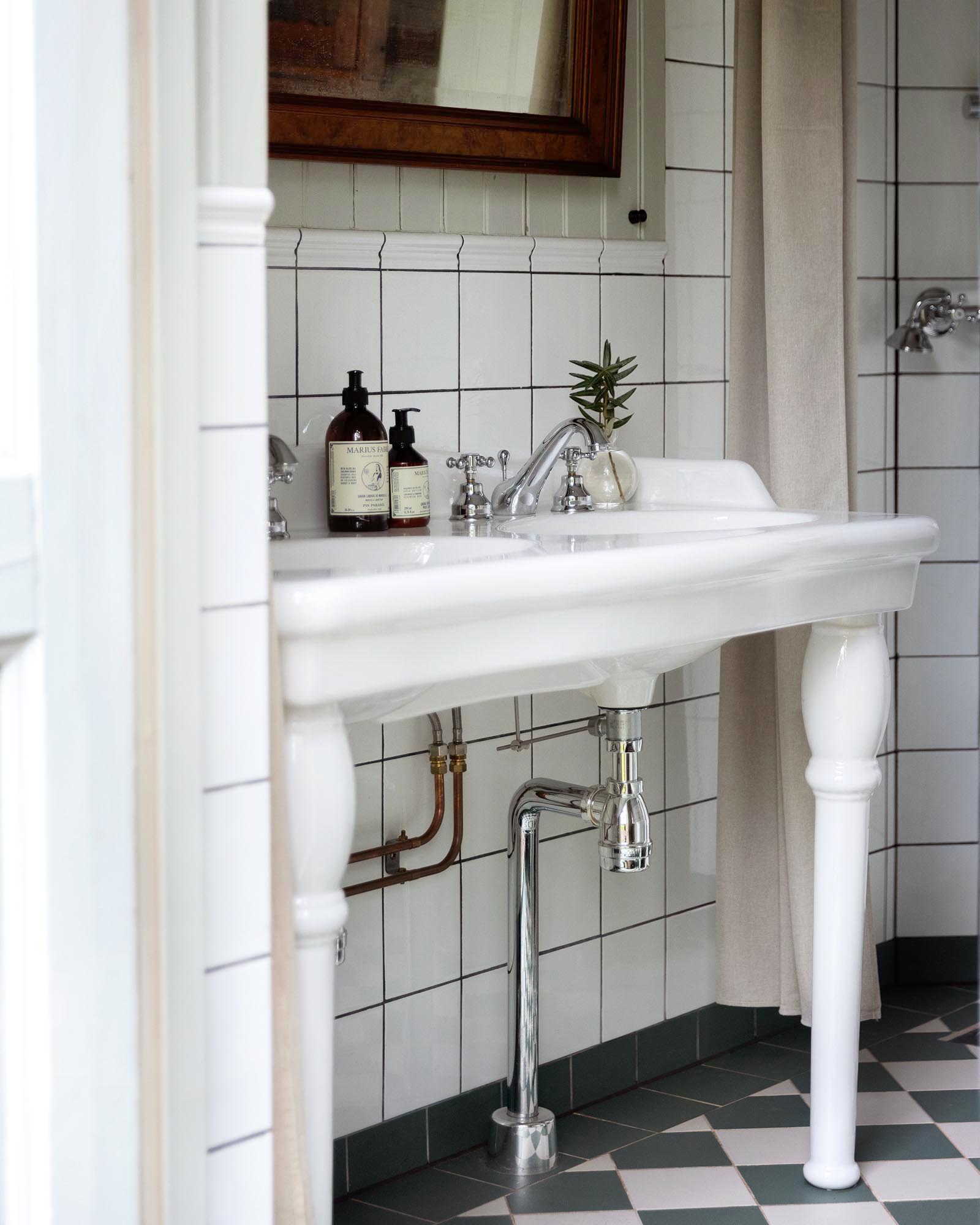 Klinker - Schackrutigt 10x10 cm Mörkgrön/Vit - Winckelmans Granitklinker image