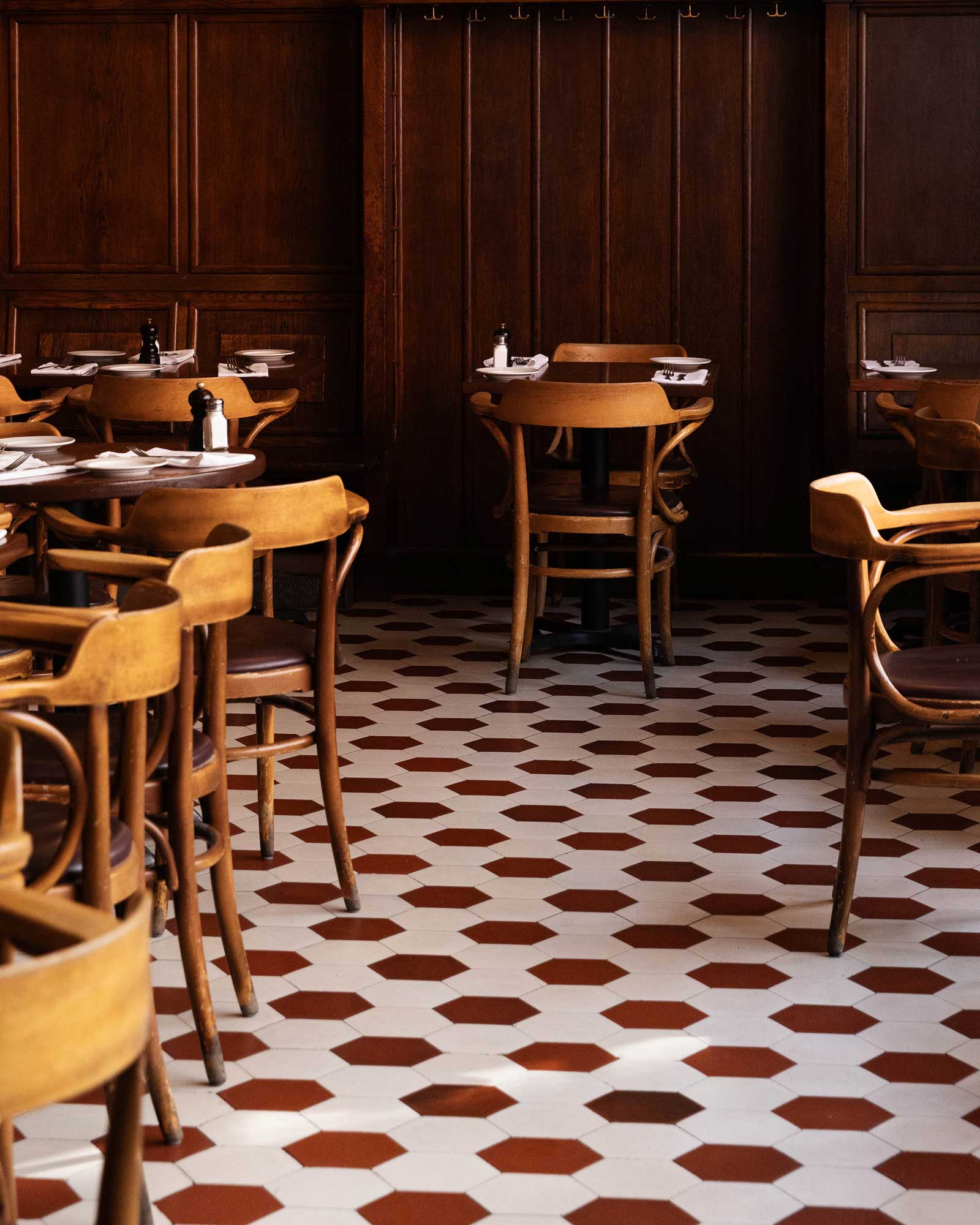 Carrelage hexagonal - 15 x 15 cm Blanc/Rouge - Carrelage en granit Winckelmans image