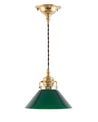P 112 026 LG Sekelskifte Taklampa_Skomakarsladd_liten_gron_skarm 01