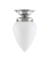 P 112 059 FV1 Sekelskifte Taklampa Lundkvist 80 nickel vit droppe 01