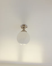 Bathroom Ceiling Light - Lundkvist 80 - NIckel, Globe Shade thumbnail image