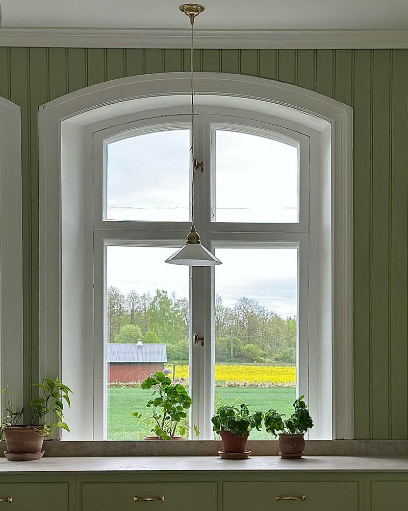 Taklampa - Byström sladdpendel 60, vit skärm image