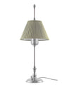 P 112 299 OG sekelskifte Bordslampa Kellgren fornicklad olivgron skarm 01
