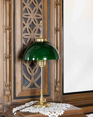 Bordlampe - Swedenborg messing, grøn skærm thumbnail image