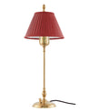 P 112 340 R sekelskifte Bordslampa Ankarcrona 50 cm massing rod skarm 01