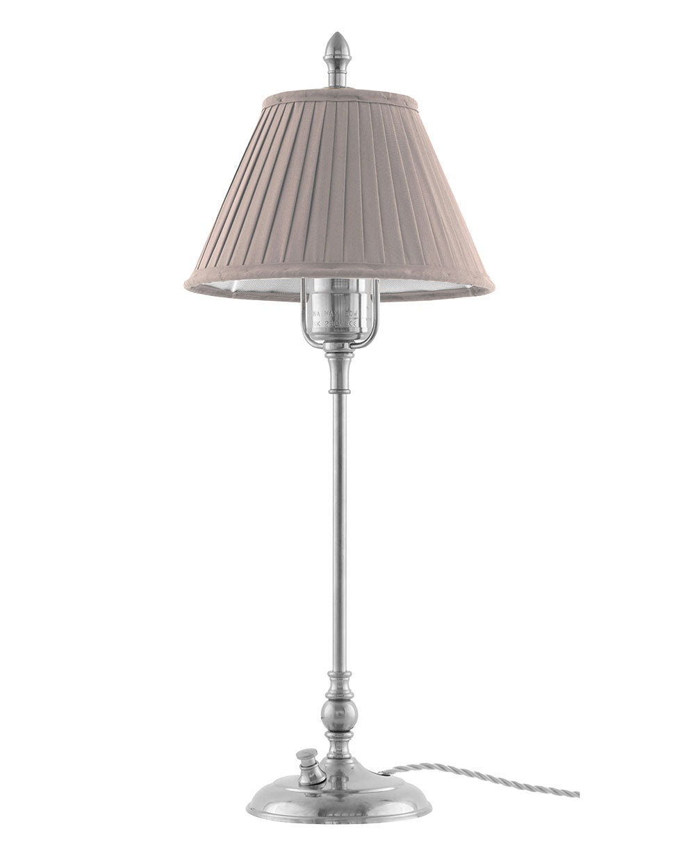Table Lamp - Ankarcrona 50 cm (19.7 in.), Nickel, Beige Shade