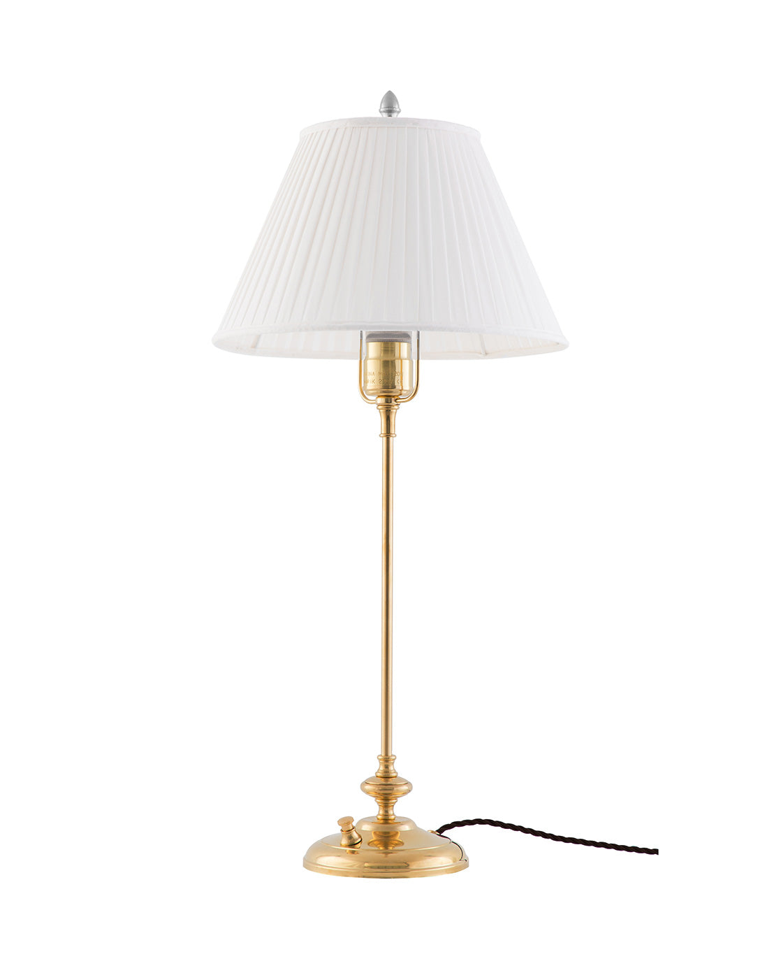 Table Lamp - Moberg 65 cm (25.6 in.), Brass, White Shade