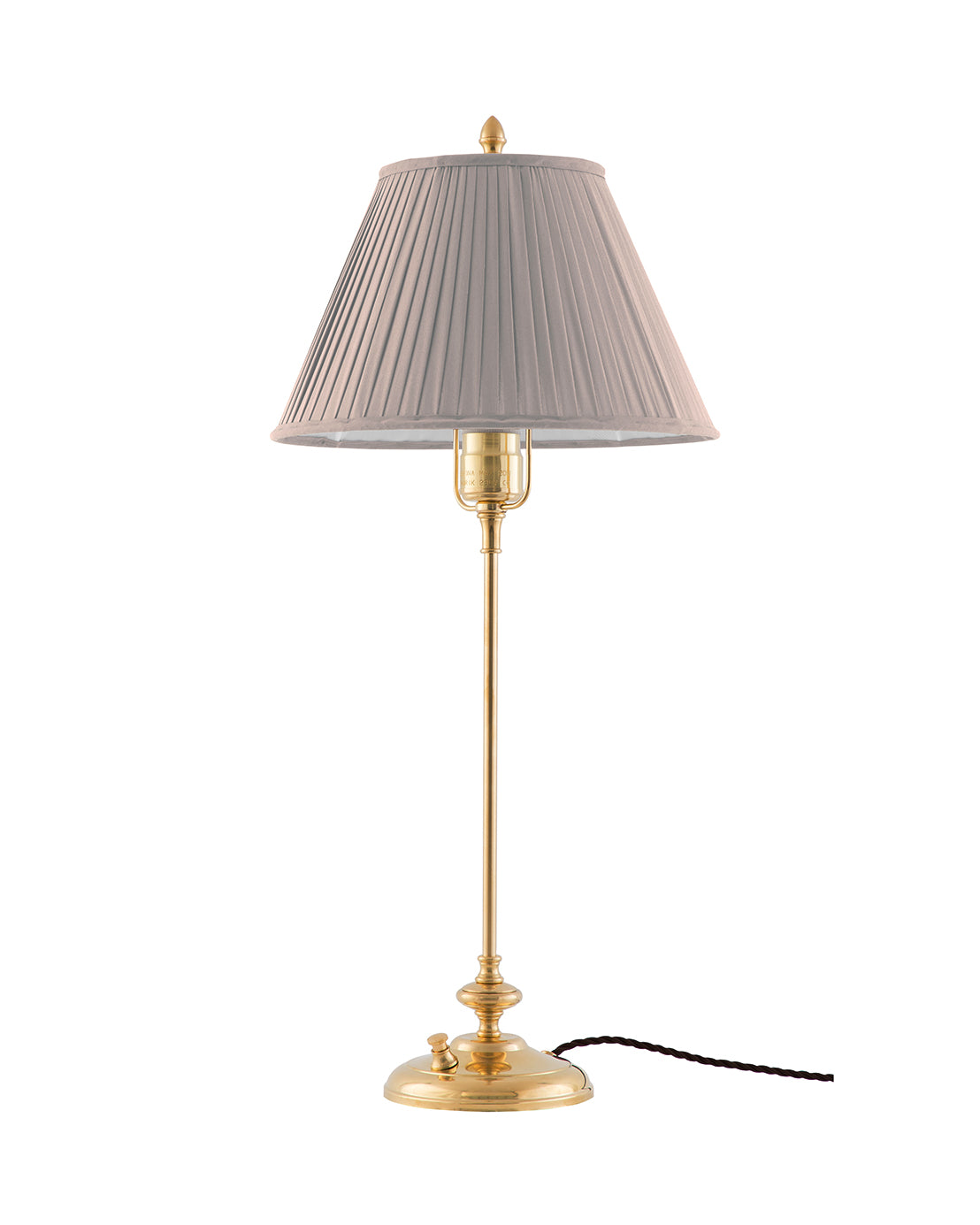 Table Lamp - Moberg 65 cm (25.6 in.), Brass, Beige Shade