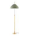 P 112 400 OG Sekelskifte Golvlampa Edfelt olivgron skarm 01