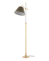 P 112 401 OG Sekelskifte Golvlampa Gullberg olivgron skarm 01