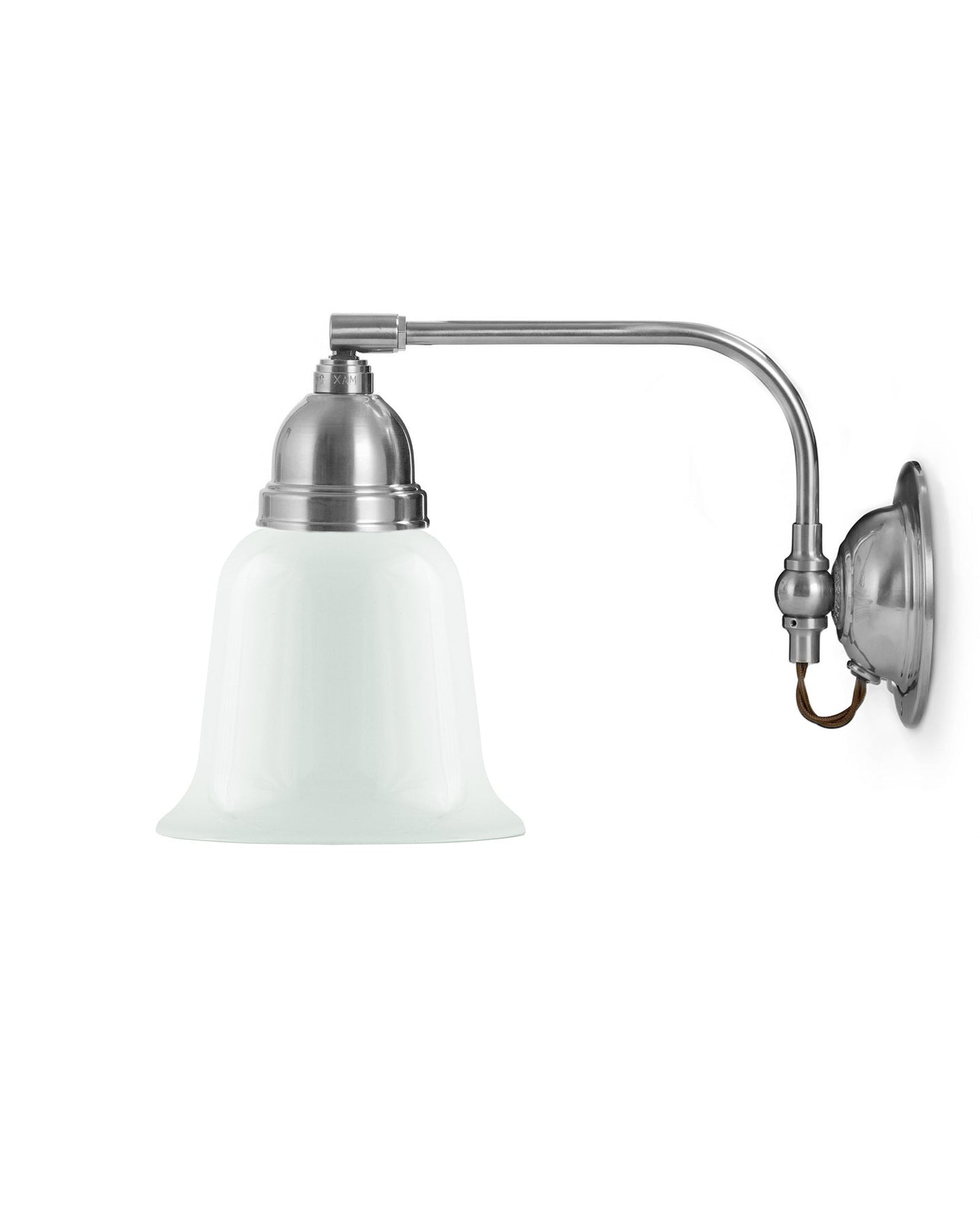 Applique murale - Gripenberg nickel, cadran blanc opale, brun