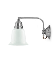 Applique murale - Gripenberg nickel, cadran blanc opale, brun thumbnail image