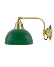 Wall Lamp - Gripenberg Brass, Green Hemisphere, Brown thumbnail image