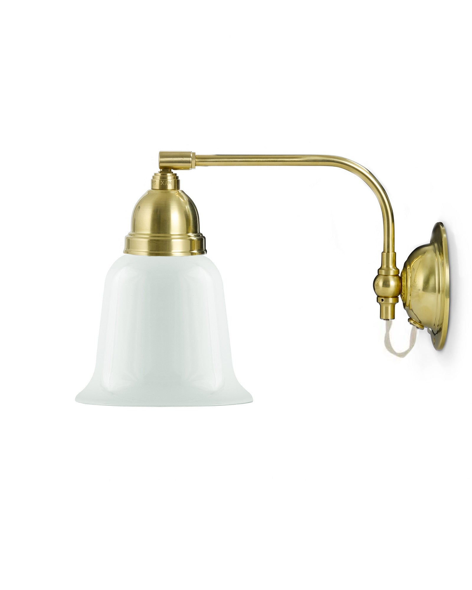 Wall Lamp - Gripenberg Brass, Opal White Bell Shade, White image