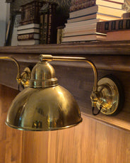 Seinävalaisin - Gripenberg messinkivarjostin, ruskea thumbnail image