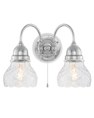 Vägglampa - Stackelberg förnicklad, slipat klarglas thumbnail image