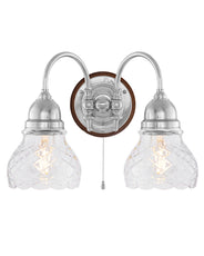 Vägglampa - Stackelberg förnicklad, slipat klarglas thumbnail image