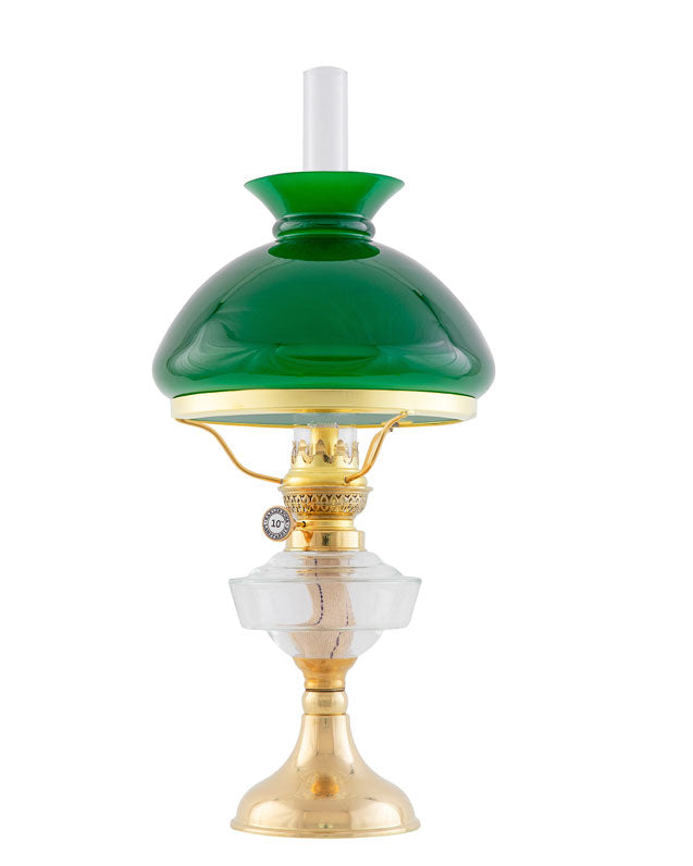 Kerosene Lamp - Trossö Lantern with Green Vesta Shade