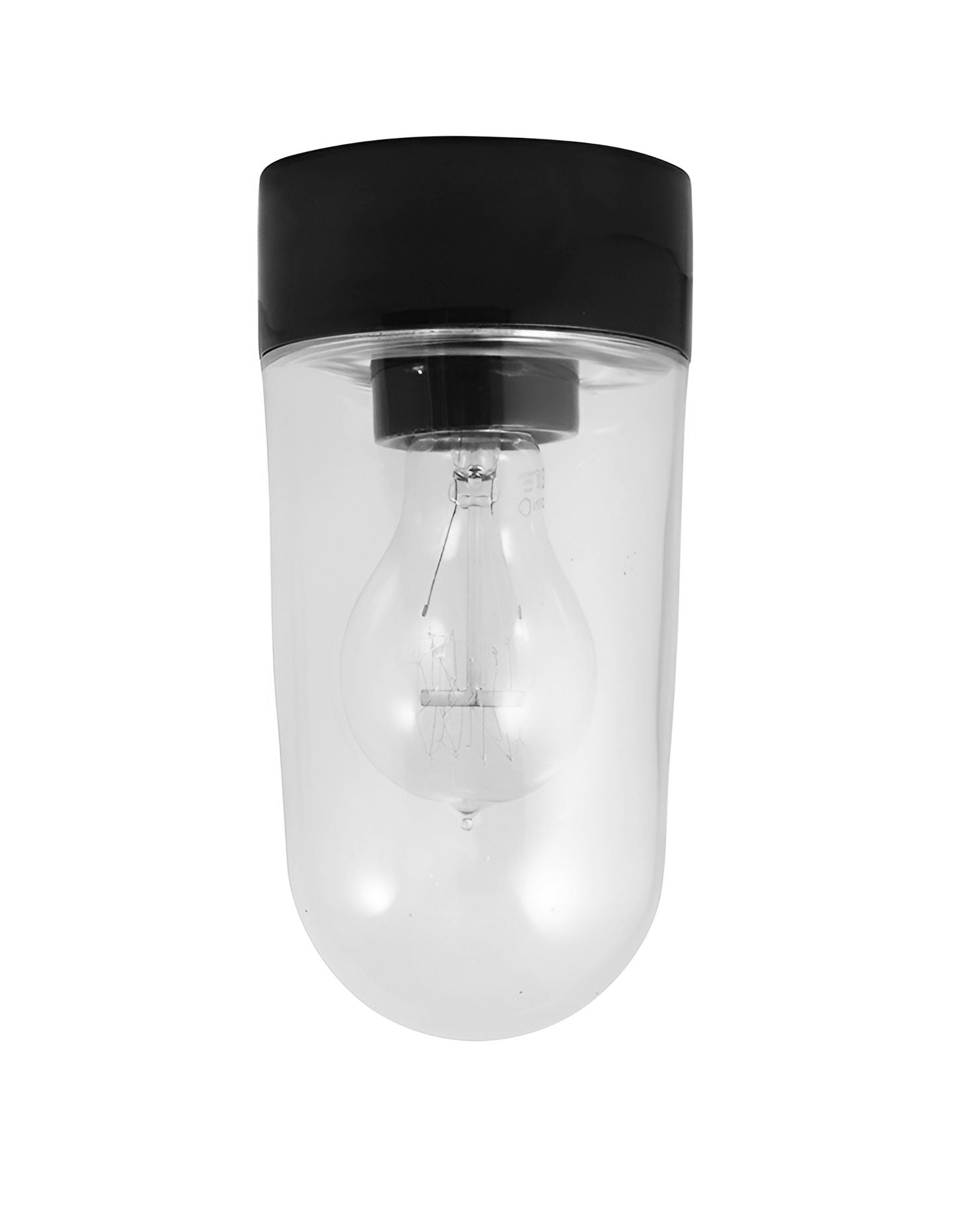 Porslinslampa IP20 - Svart/rak image