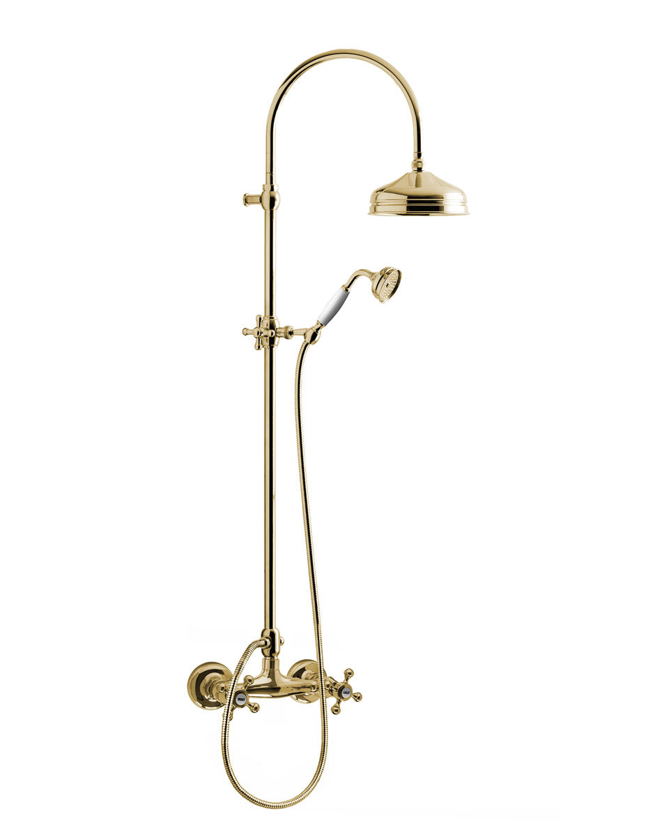 Ensemble de douche - Mitigeur rétro Kensington, laiton image