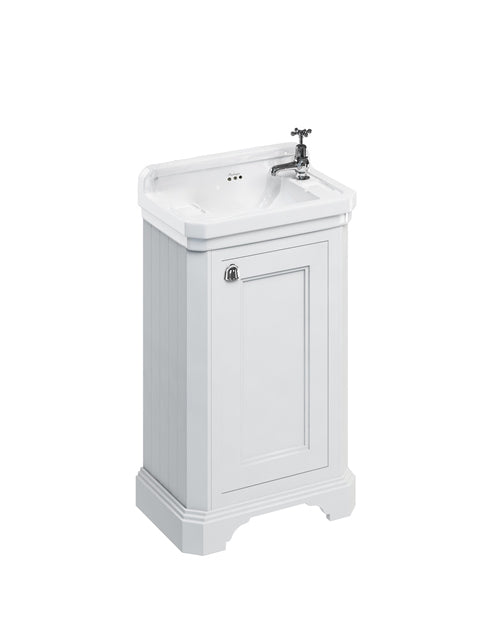 Badrumskommod Burlington - 51 cm vit/porslin/dörr