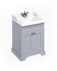 Waschbeckenschrank Burlington - 65 cm Porzellan / Tür grau thumbnail image